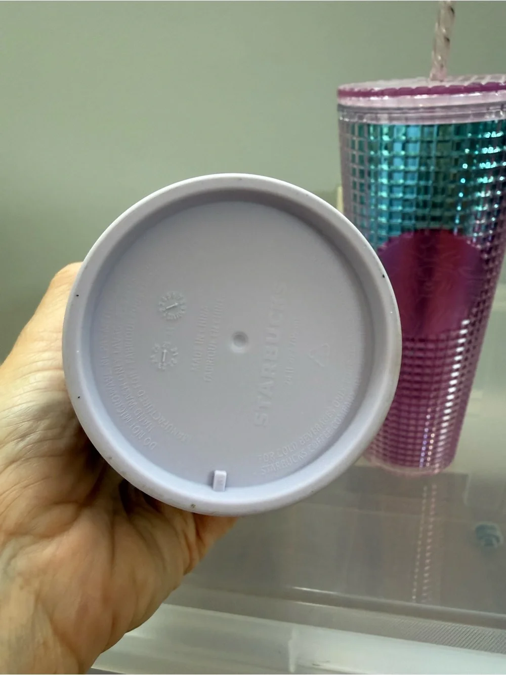 Two Starbucks Tumblers - Lavender and Iridescent Ombré